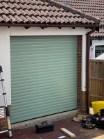 Chartwell Green insulated garage door