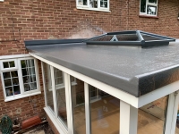 Insulated fibre glass roof